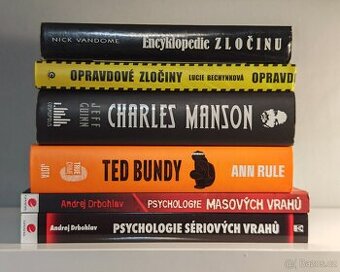 Kolekce 6 knih SÉRIOVÍ VRAZI, TED BUNDY, CHARLES MANSON