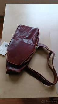 Hnědá kožená ledvinka unisex