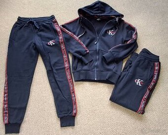 Modrá tepláková souprava Adidas, Calvin Klein 152/158/164