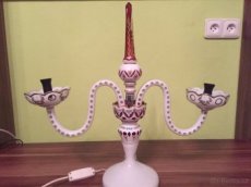 Porcelánový el. svícen