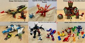 Lego mix Chima, Ninjago, Spider-Man