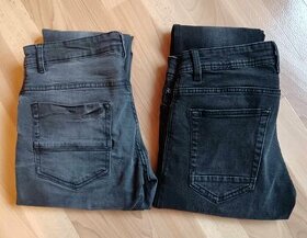 Kalhoty/džíny 2 kusy = 200,- Kč (vel. cca 176)