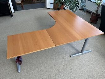 Rohový pracovní kancelářský stůl IKEA