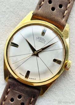 Československé mechanické vintage retro hodinky PRIM Ala Dip