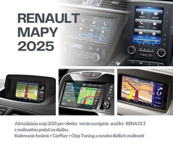 Navigace Renault mapa 2025 SD karta aktualizace