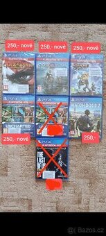 Hry na ps4/ps5 - doprava 69kč