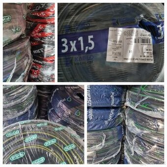 Kabel CYKY 3x1.5 / 3x2.5 / 5x1.5 / 5x2.5 balík 100m