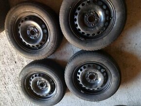 6x15 5x112 et43 57,1+zimní pneu 195/65/15 Barum - 1
