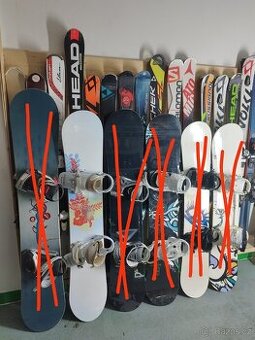 Doprodej poslednich Snowboardů velikosti od 120cm-163cm