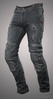 4SR Pánské kevlarové moto jeansy CLUB SPORT grey