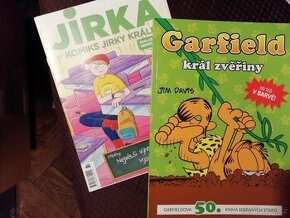 2x komiks GARFIELD + JIRKA-komiks Jirky Krále
