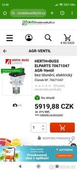 AGR Ventil HERTH+BUSS
