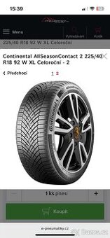 Continental AllSeasonContact 2 225/40 R18 94 Y XL Celoroční