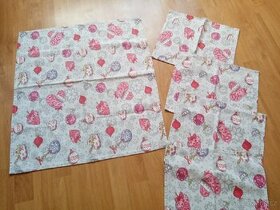 Vánoční ubrus a 4 prostírání hezky domov