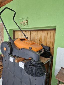 Nový zametací stroj 100 cm, uprostřed vyjímatelný sběrný koš