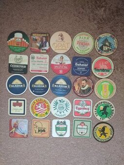 Pivní tácky českých pivovarů 25 ks