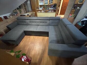 Velká sedací souprava ve tvaru U - 1