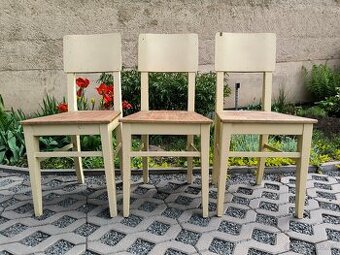 Starožitné kuchyňské selské židle - 30. léta