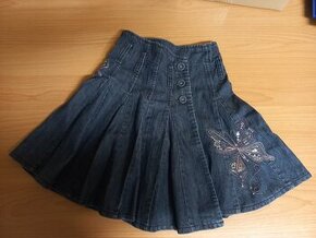 Riflová zavinovací sukně, zn. Next, vel. 116