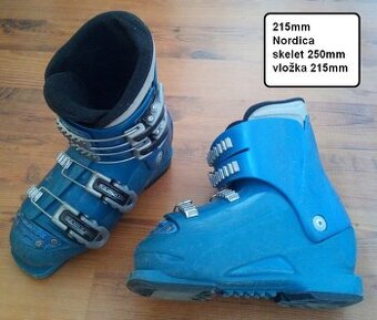 Sjezdové boty Nordica, dětské, MP 21,5cm