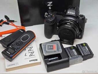 Nikon Z6 v krabici + Adaptér, XQD 128GB