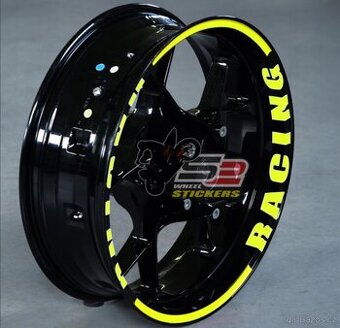 Samolepky na ráfky RACING FLUO NOVÉ