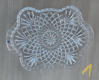 Broušené tácy, Růžový porcelán, sklenice