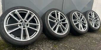 Alu kola R18 5x100 Audi + Letní pneu 215/40/18 Goodyear