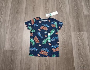 Nové tričko s auty vel. 122