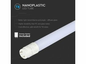 LED trubice 60cm, T8, 9W, 850lm, G13, nano plast