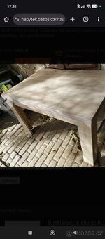 Pevný jídelní stůl 120x81c - lamino