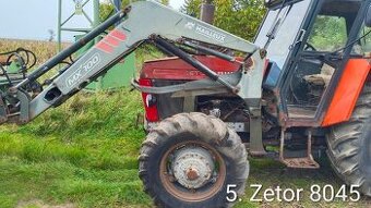 Zetor 8045 s čelním nakladačem Mailleux