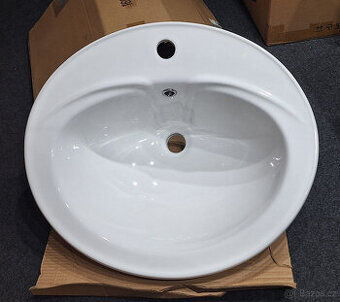 Umyvadlo zápustné 55x48x19 cm+sifon