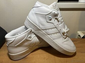Adidas Originals Rivalry Mid - Triple White - vel. 44