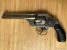 US revolver S&W 38 hammerless, dlouhá hlaveň