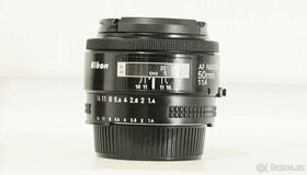 Nikon AF NIKKOR 50mm/ 1,4 f + přední a zadní krytka