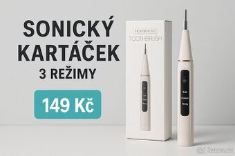 Nový sonický kartáček – 3 režimy, USB nabíjení