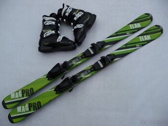 311. Lyže ELAN - 130 cm + boty SALOMON 38 eu - set