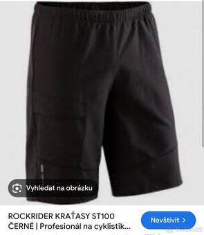 Pánské cyklistické kraťasy Rockrider ST100 nové - 1