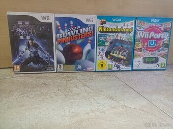 Hry Nintendo Wii 4 kusy-StarWars,Bowling,NintendoLand,Party