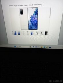 Mobil Samsung Galaxy s 20 FE SM -G 780G, bílé barvy