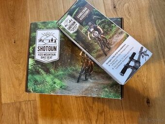 Dětská sedačka Shotgun na rám kola + řidítka