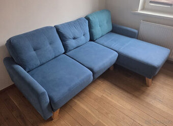 Rozkládací rohová sedačka s úložným prostorem