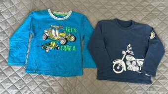 Dětská chlapecká trička s dlouhým rukávem vel. 116 - 122