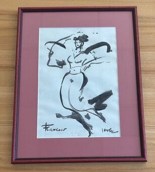 Obraz Miloslav Holec, Flamenco 2003,  41x32