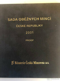 Sadu oběžných mincí ČR 2001 PROOF