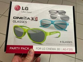 Prodám 3D brýle LG AG-F315 party pack 4ks