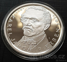 Stříbrná mince 500 Kč - 2011 - Narození K. J. Erbena - PROOF - 1