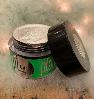 UV/LED Modelážní gel PLATINUM SPARKLE Transparent Pink 50g