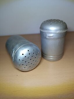 Retro cukřenky hliníkové 2 kusy - 1